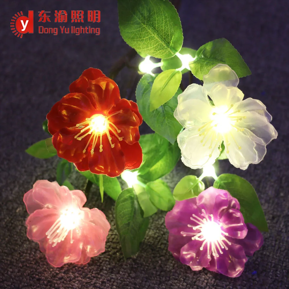New design colorful led branch flower light for flower arrange decoration