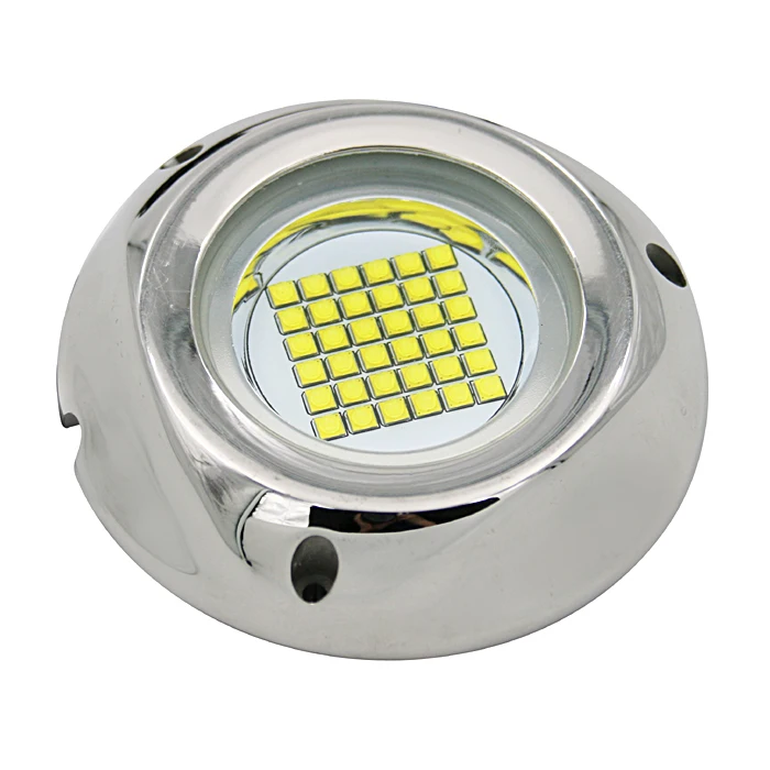 Marine grade 108W 316L stainless steel submersible surface mount  led underwater lighting