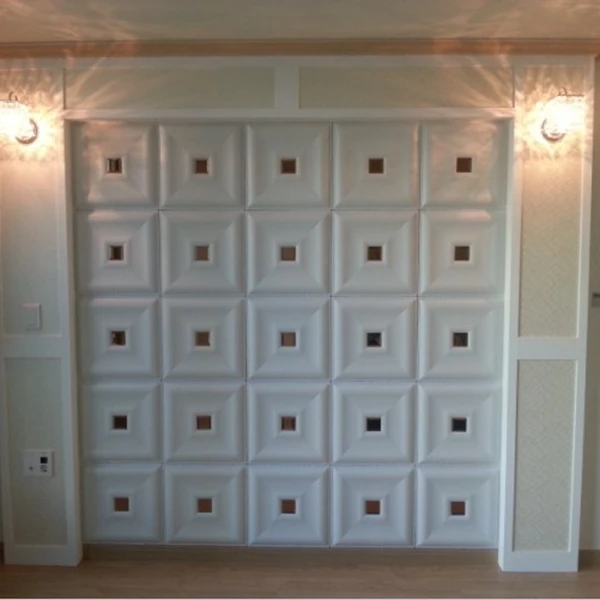 Кожаный чехол с резьбой в древнем римском стиле-мягкая декоративная панель для стен