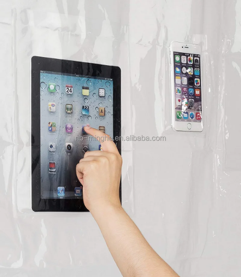 
Eva Material and Stocked Feature Pockets Shower Curtain 