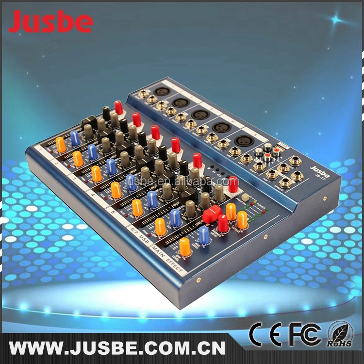 
Jusbe 12v 7 channel mixer audio dsp professional digital audio mixer studio master audio mini mixer 