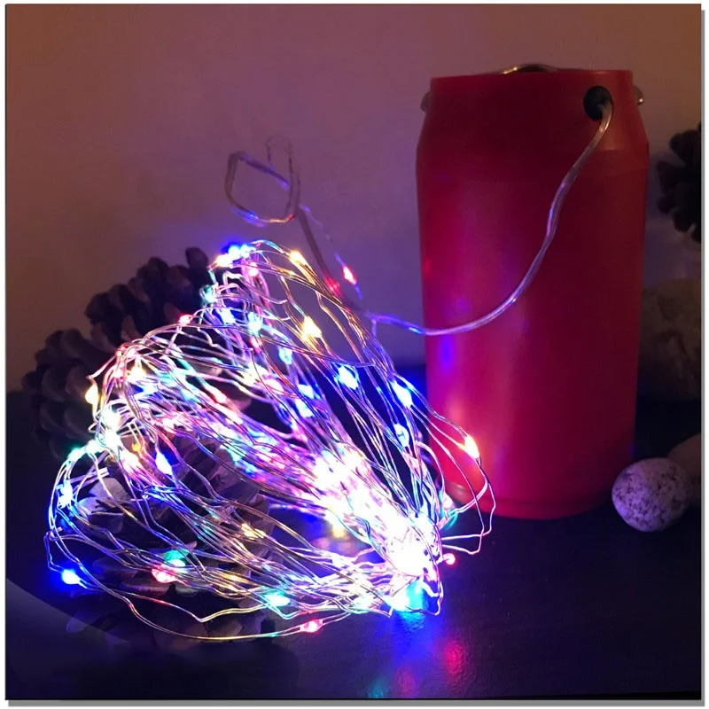 Outdoor Indoor 100LED Magnesium Air Fuel Cell Battery Salt Water Powered Waterproof Xmas Copper Wire Fairy String Lights
