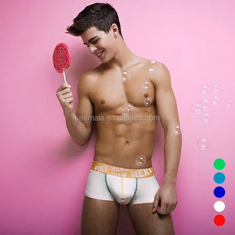 Cotton Breathable Boxers Briefs Pink Hero,Mens Underwear Factory In zhongshan