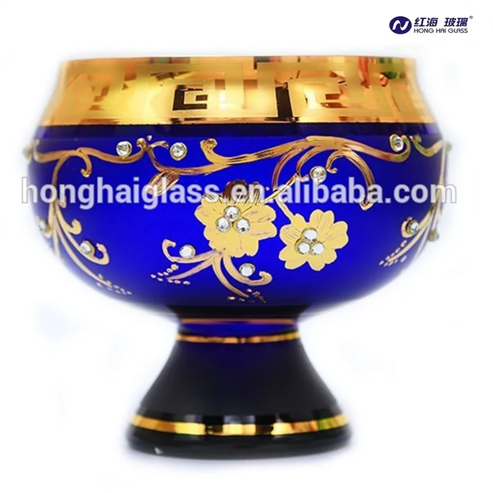 Hotsale home antique dinnerware glass nut fruit bowl crystal fruit bowl in Uzbekistan