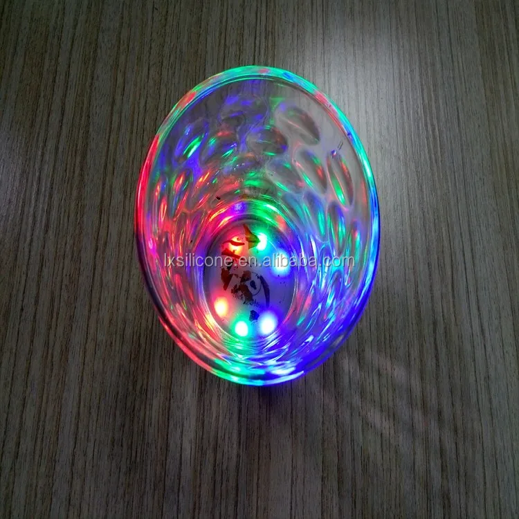 Cool LED Lights Color Changing LED Light Drink Glass Bottle Cup LED Coaster Mat Bar Party Xmas Gift
