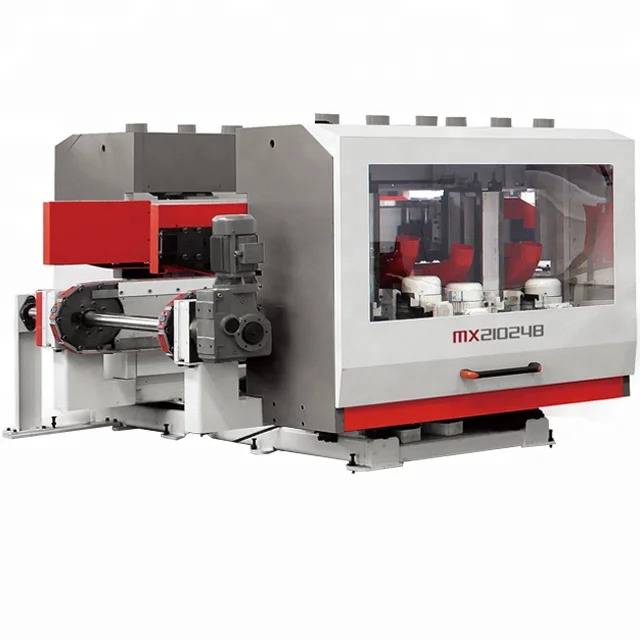 VH-MX21024B High Efficiency Laminate MDF Floor Click Profile  CNC Double End Tenoner