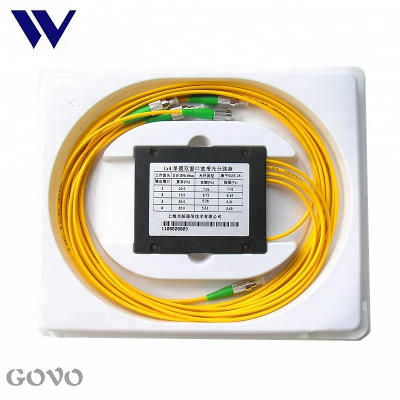 Волоконно-оптический сплиттер GOVO PLC 1-32 с коннектором волоконно-оптический