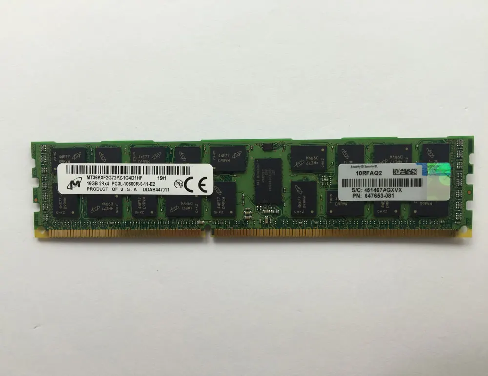 647901-B21 16 Гб 2R * 4 PC3L-10600R CAS-9 низкого напряжения AU
