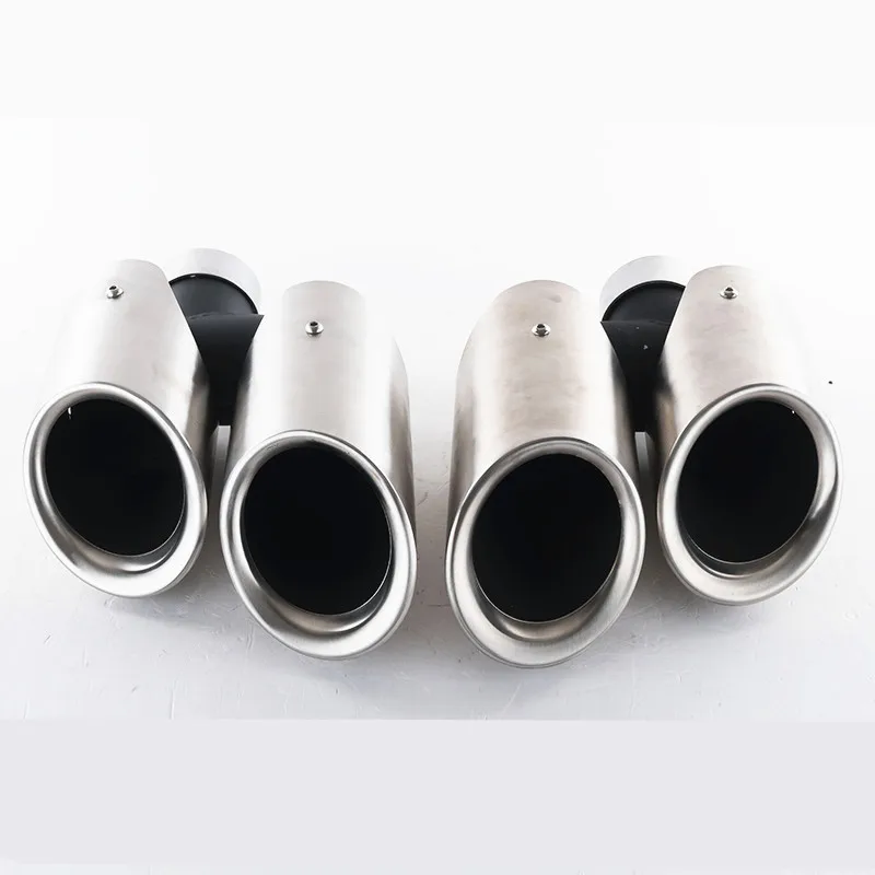 AUTO Car Carbon fiber Stainless Steel exhaust Muffler tails tips suit for Porsche  panamera Cayenne MACAN Sport style 2014-2017