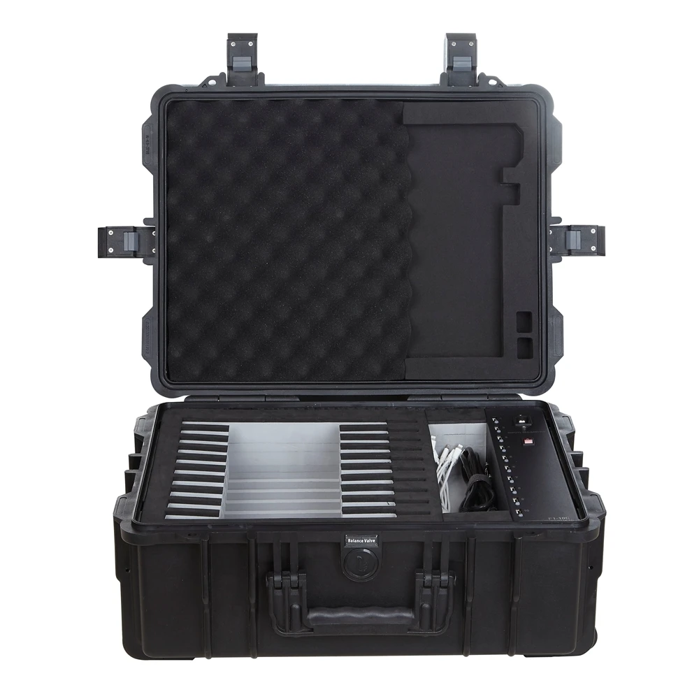 
F1-10C Suitcase with USB Charging Station for Multi USB Tablet Devices 
