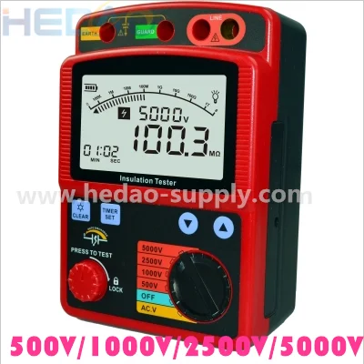 Умеренная цена цифровой сопротивление изоляции тестер мегомметром