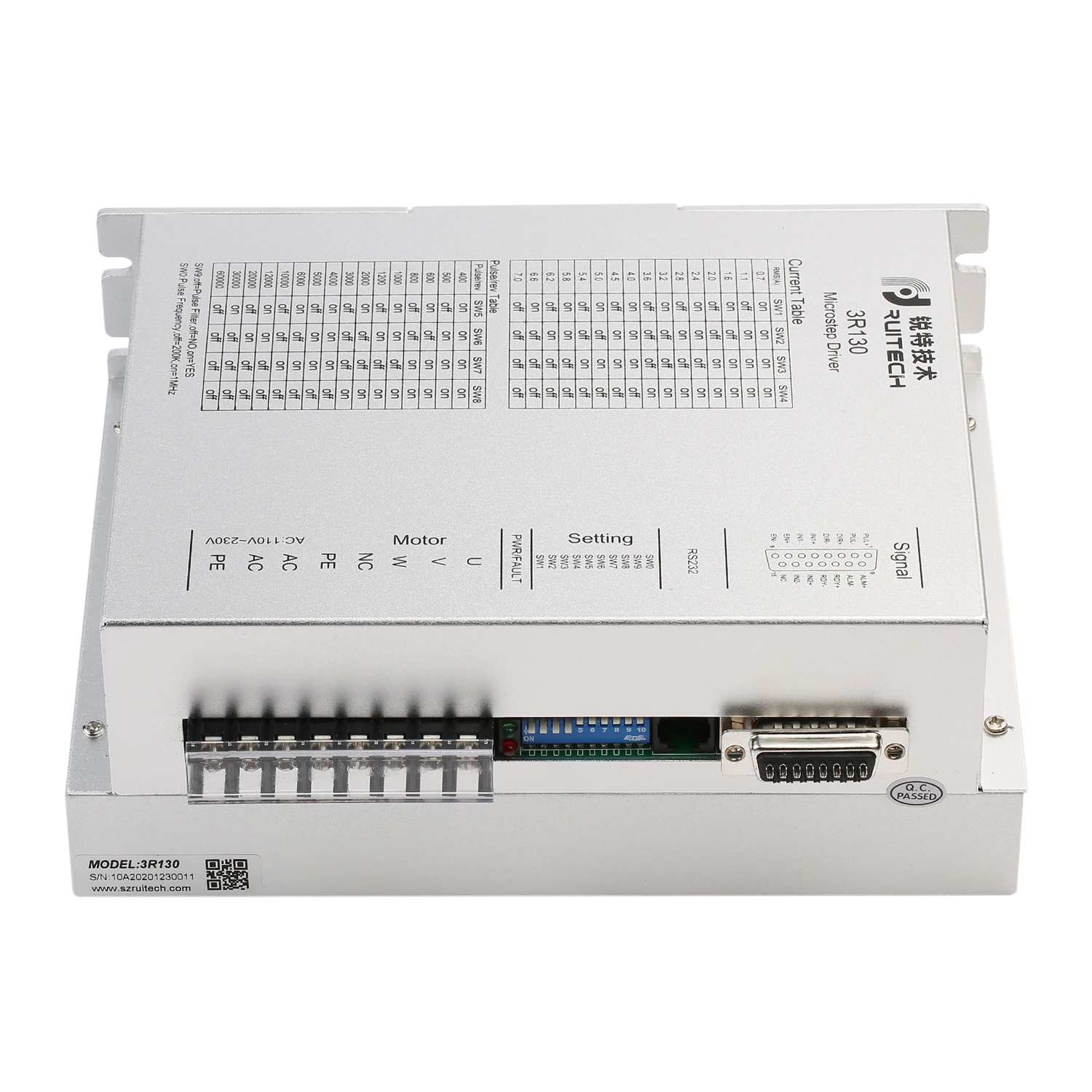 Digital 3 phase stepper motor driver 110-230V DC for nema 42 nema 52 stepper motor