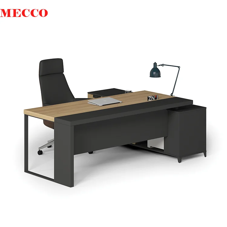 2019 черные ноги Офисный Компьютерный стол дизайн доска МФЦ с меламиновой отделкой офисный стол дизайн фотографии