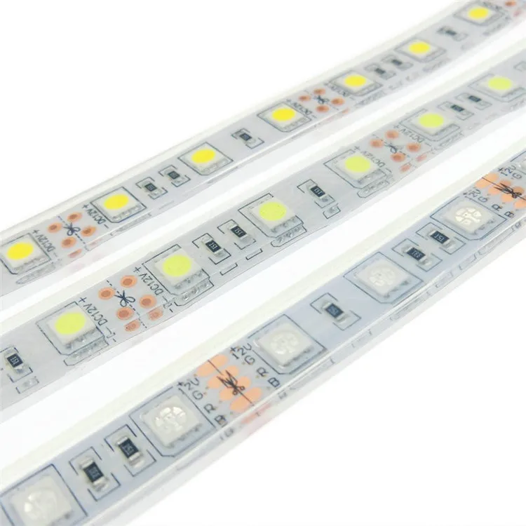 IP68 SMD5050 RGB led strip light for pool light 12V 5m/roll 60leds/m