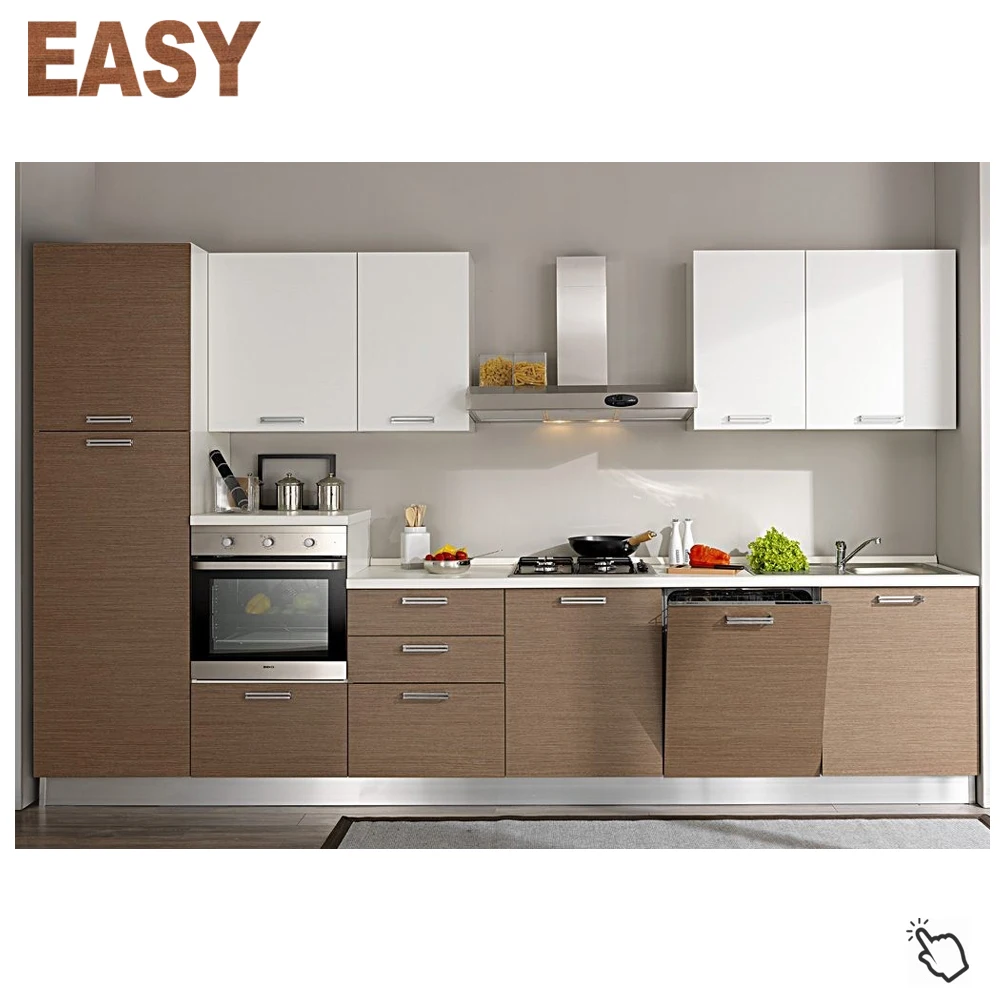 High gloss lacquer white gloss pvc mdf kitchen cabinet designs for small kitchens