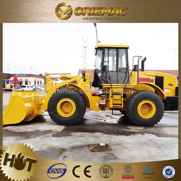 Mauritania sale 5 ton shovel loader with Shang chai engine CHENGGONG CG956C