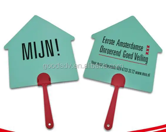 2022 Eco-friendly Promotional PP round hand fan / custom chinese fan