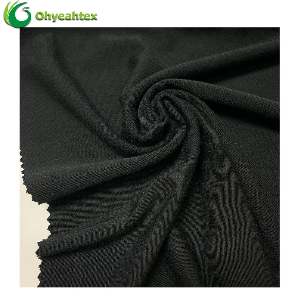 ECO-Friendly Knitting Elastic  Single Jersey 100 Rayon Fabric for Garment