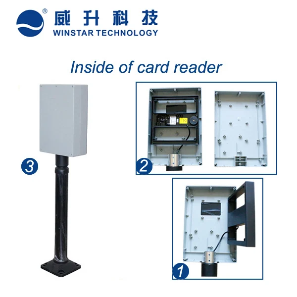 
Parking system middle-range RFID reader 125khz support EM card to read 