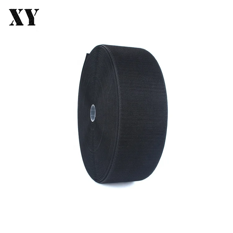 Good Quality 2 Inch Polyester Black Hook And Loop Tape Straps For Garment