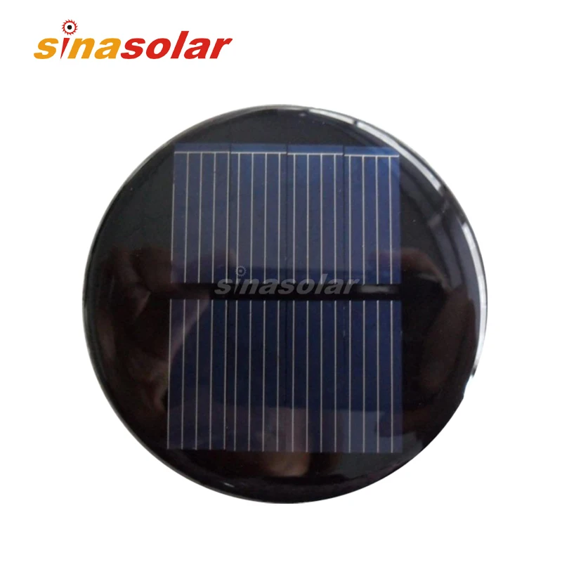 Hot Sale 2V 150mA Polycrystalline 0.3W Small Mini Round Epoxy Resin Encapsulation Solar Panel For Electronic