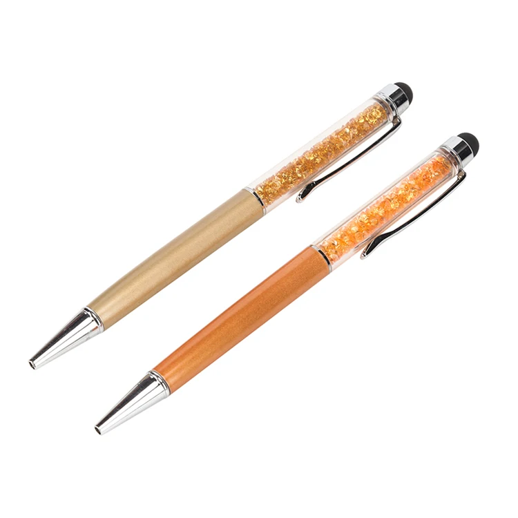 Universal Stylus Ballpoint Pen With Logo School Ballpoint Pens For Promotional Products Crystal Stylus Pen Hot