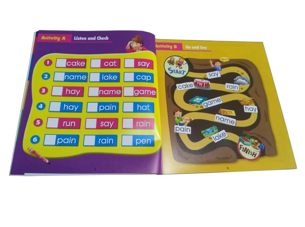 ABC english book with fun for kids learning phonics