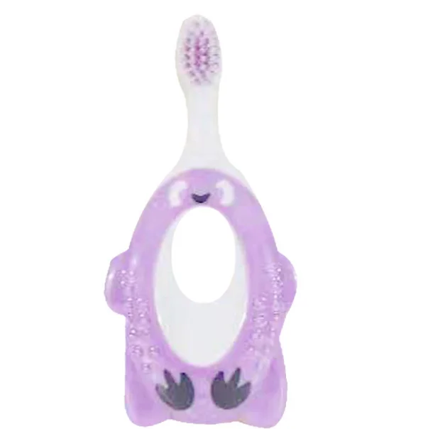 Зубная щетка с мягкими волосами для детей, детская зубная щетка с мультяшным рисунком для обучения младенцев