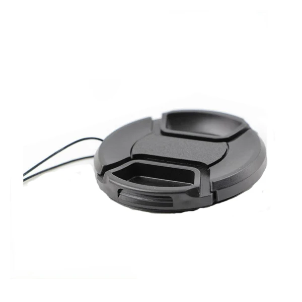 Middle Pinch Neutral Camera Lens Cap Protection Cover 49mm/52mm/55mm/58mm/62mm/67mm/72mm/77mm/ With Anti-lost Rope