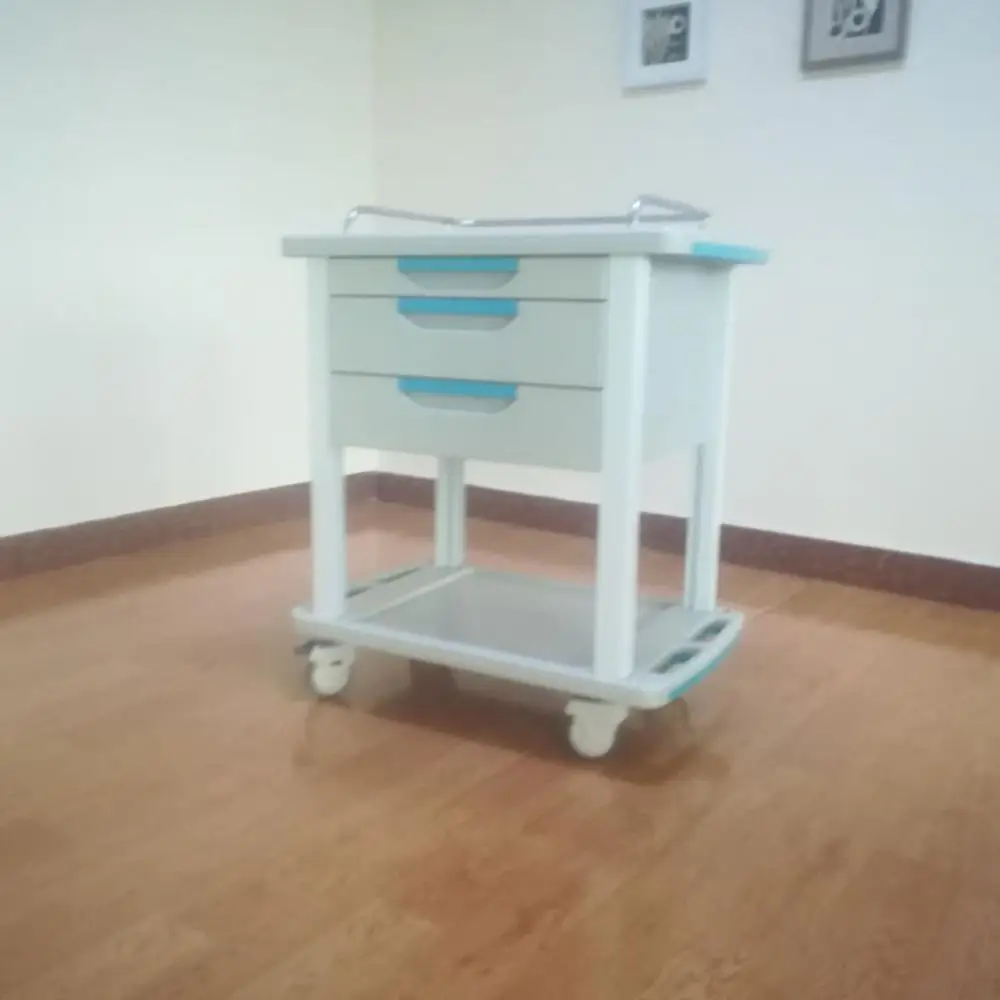 Тележки для медицинских инструментов с тремя ящиками