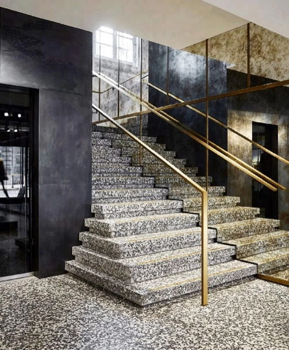 Customized pattern brass antique mirror wall decoration for furniture antique mirror glass tiles