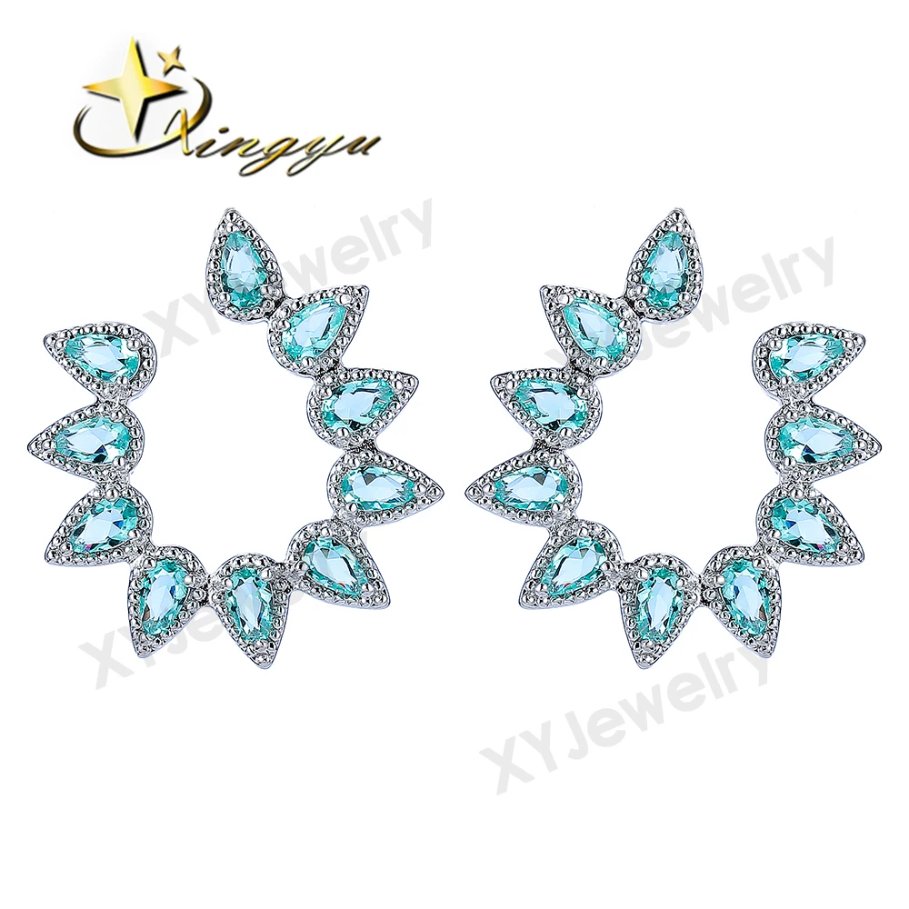 Fashionable pattern fancy earrings flower earrings for new year gift