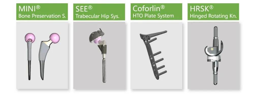 
Titanium hip prosthesis femoral stem with double coating prosthetic component 