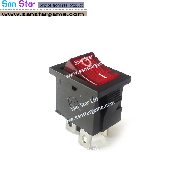 KCD4 Power Switch button switch arcade button switches with LED light ON/OFF 15/30A 250V