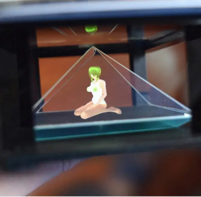 DIY holographic display 3d holographic projector stand hologram pyramid box