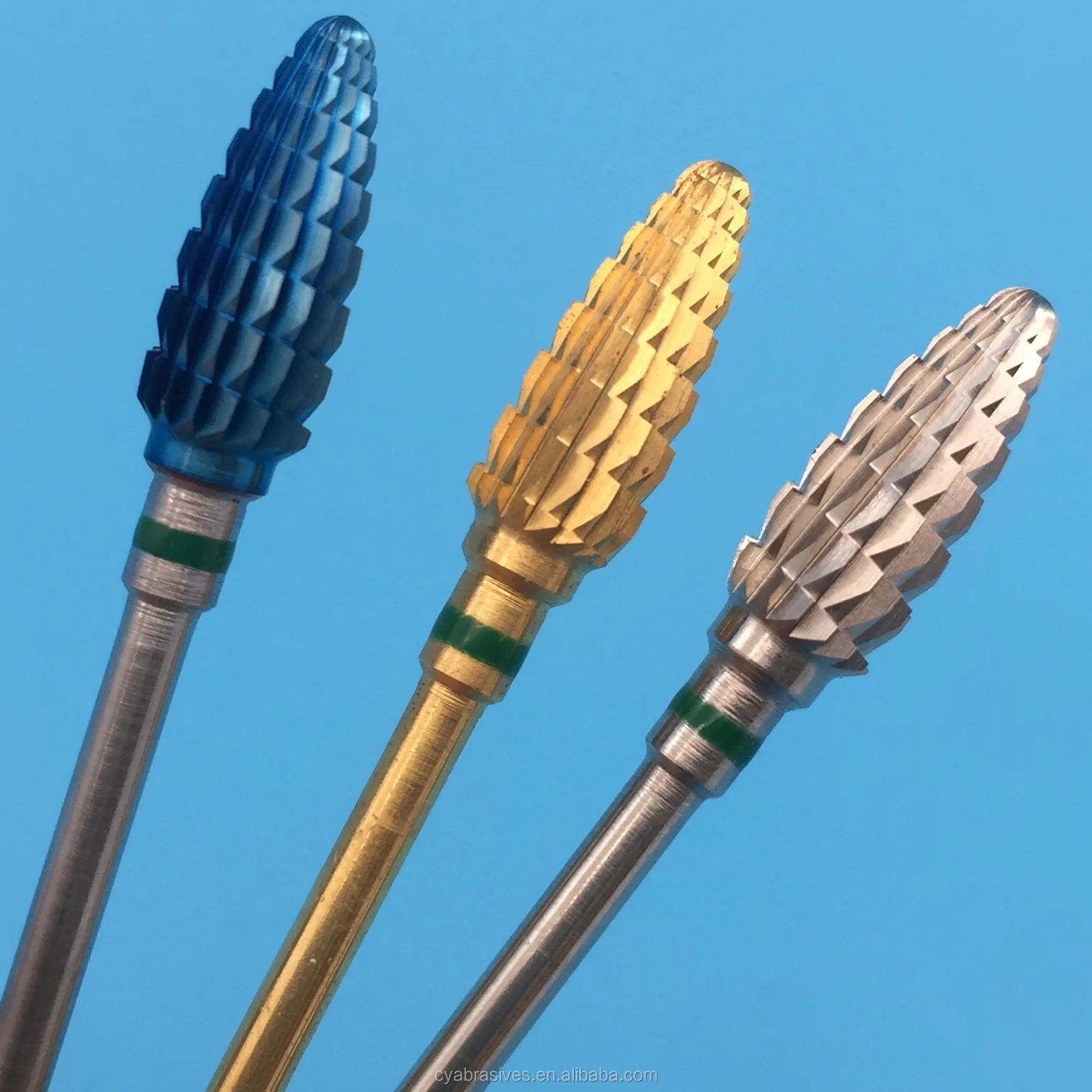 blue nano recycling carbide tungsten cone nail drill bit