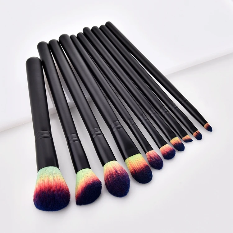 SFM brand high quality 10 pcs professional makeup brush set gradient makeup brush makeup brush tool