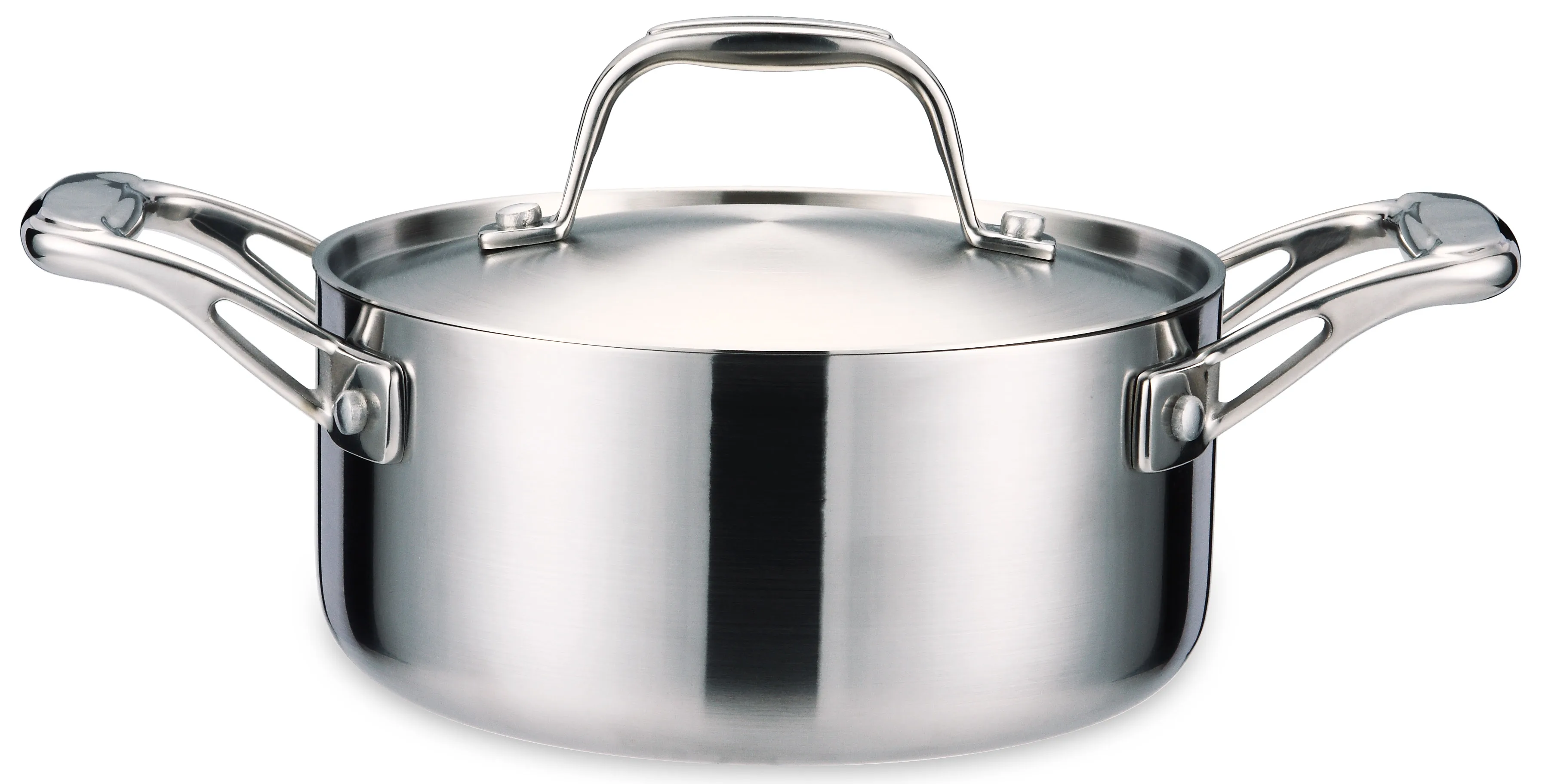SHUNFA 10 Pcs Cookware Sets Non-stick Cookware Sets Thermometer Tri-ply Stainless Steel Eco-friendly  Metal
