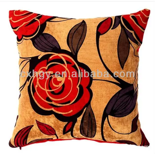 дизайн печатных чехлы подушки и подушки полный цветов печатных подушки и наволочки