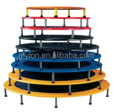 Mini Exercise Trampoline for Adults - Indoor Fitness Rebounder with Adjustable Handle Bar for Kids - with Cover