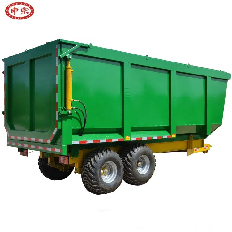 Китай, тандемный прицеп, мусорный самосвал, трактор