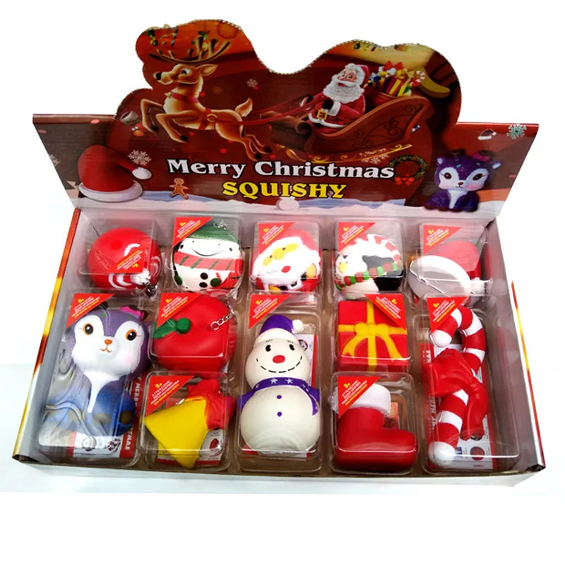 Soft PU slow rising squish kids stress ball for Christmas gifts