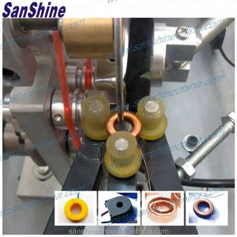
Fine wire small toroid coil winding machine 