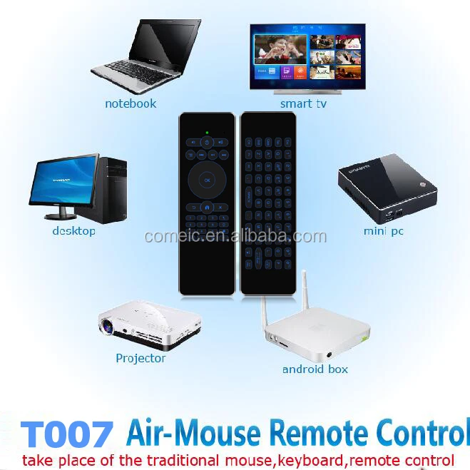Universal Usb Android Mini Wireless Air Mouse RF PC Computer Keyboard Combo With IR Remote Control For Tcl Onida And Smart Tv