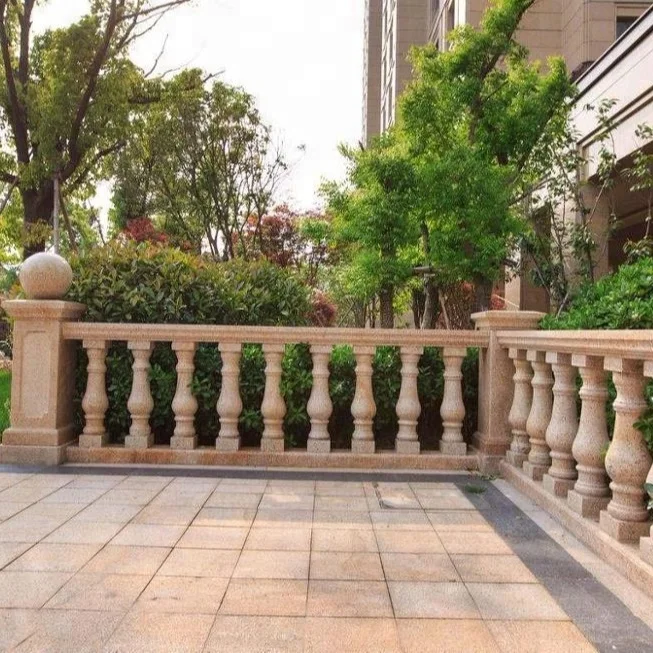 Modern terrace railing designs, stone railing balustrades handrails