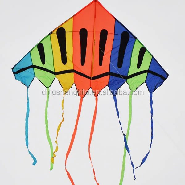 
1.8m colourful delta kite rainbow kite 