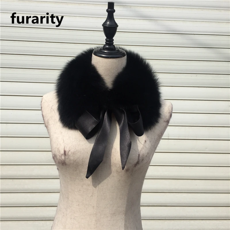 Fashion Custom Detachable Big Real Fox Fur Collar /scarf