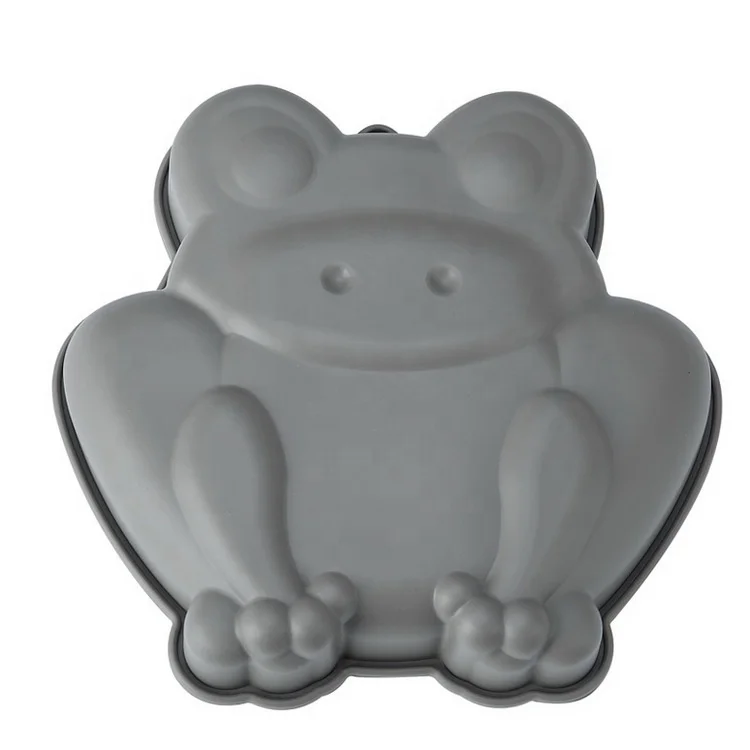 4 Different Cartoon Animal Shape Silicone Cake Molds/Baking Pans with Butterfly, Owl, Frog,Elephant