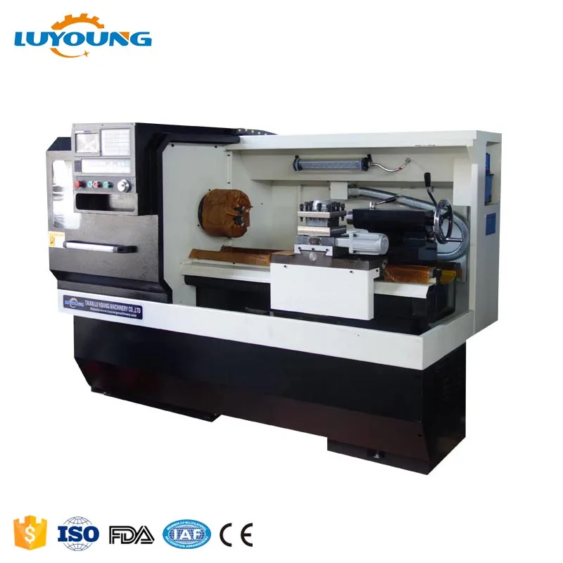 Ck6136 небольшой образование плоскую кровать Siemens токарный центр токарный станок