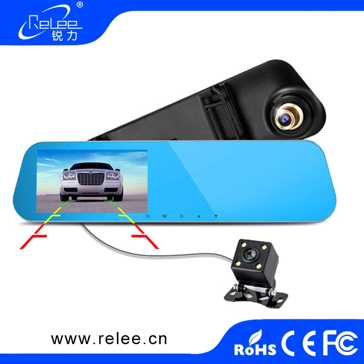 4.19 inch Car Dvr Rearview Mirror Camera 170 Degree Car DVR with Dual Lens